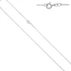1,2mm Venezianer Kette Collier, 333 Gold Weißgold, 42cm