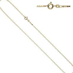 1,0mm Venezianerkette Collier 585 Gelbgold Gold Kette Halskette, 45cm