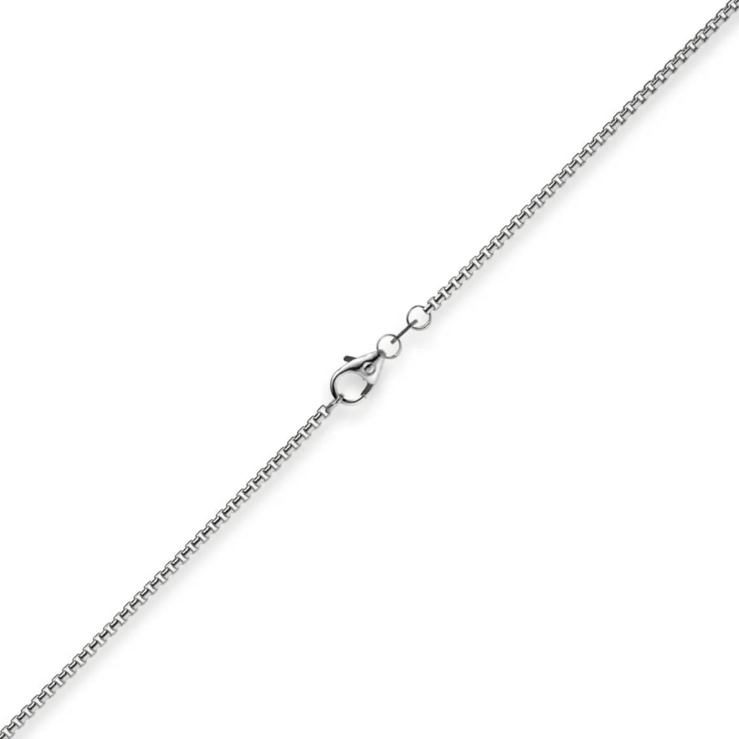 1,5mm Venezianerkette 750 Gold Weißgold Kette Collier Halskette rund 55cm