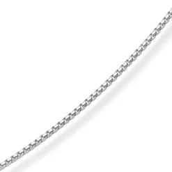 1,5mm Venezianerkette 750 Gold Weißgold Kette Collier Halskette rund 55cm