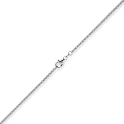 1,5mm Venezianerkette 750 Gold Weißgold Kette Collier Halskette rund 60cm