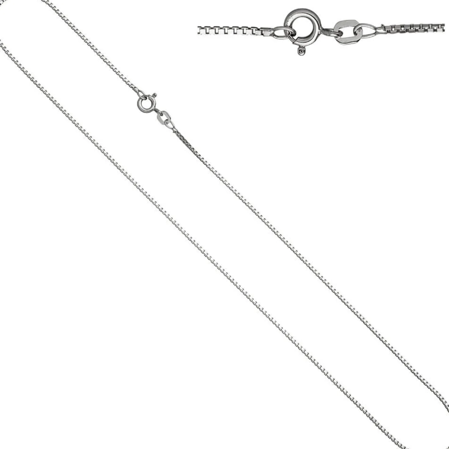 1,2mm Venezianerkette Halskette Collier Kette 925 Silber glänzend 50cm