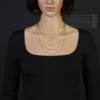 0,9mm Venezianerkette Kette Collier aus 585 Gold Gelbgold, 40cm, Damen