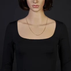1,1mm Venezianerkette Kette Collier aus 585 Gold Gelbgold, 55cm, Unisex