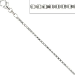 1,8mm Venezianerkette Kette Collier, 925 Silber, Silberkette, 50 cm