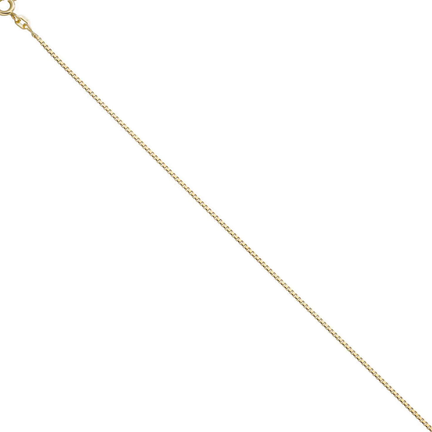 1,3mm Venezianerkette Kette Collier Halskette aus 925 Silber vergoldet 45cm