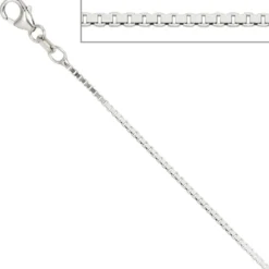 1,2mm Venezianerkette Kette Collier aus echtem 925 Silber 45cm