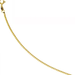1,5mm Venezianerkette Kette, 585 Gold Gelbgold, Goldkette, 50 cm
