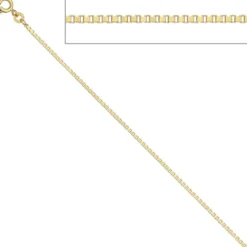 1,5mm Venezianerkette Kette, 333 Gold Gelbgold, Goldkette, 45 cm