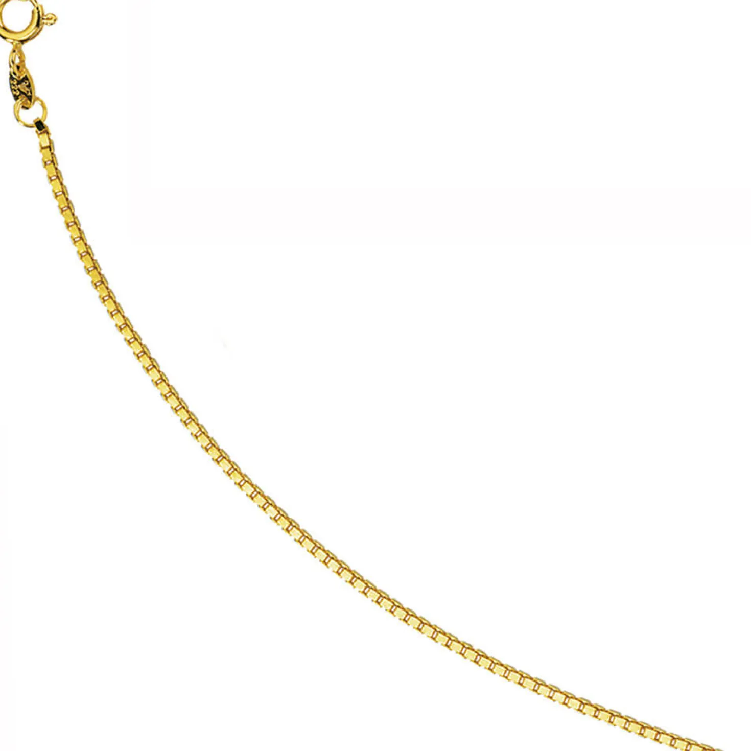1,5mm Venezianerkette Kette, 333 Gold Gelbgold, Goldkette, 50 cm