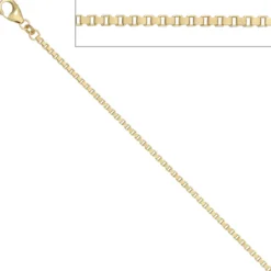 1,8mm Venezianerkette Kette Halskette Halsschmuck aus 585 Gold Gelbgold, 60cm