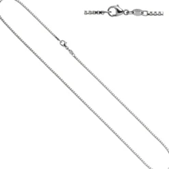 1,5mm Venezianerkette Kette, 585 Weißgold Gold, Goldkette, 38 cm