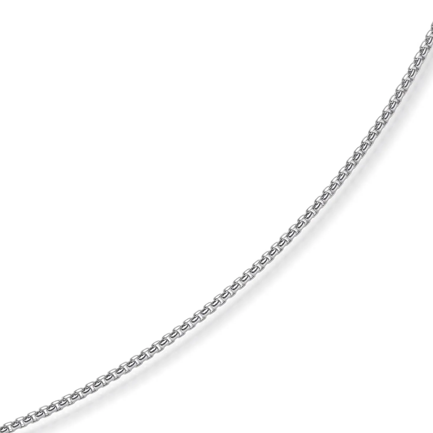 2mm Venezianerkette rund 585 Gold Weißgold Kette Collier Halskette 42cm