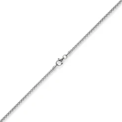 2mm Venezianerkette rund 585 Gold Weißgold Kette Collier Halskette 42cm