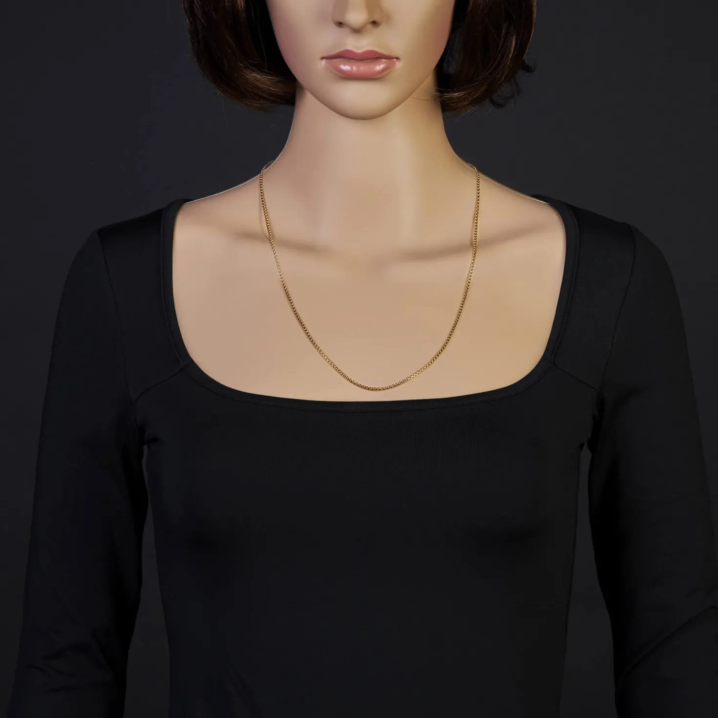 2mm Venezianerkette rund 750 Gold Gelbgold Kette Collier Halskette 60cm Damen