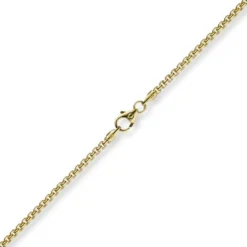 2mm Venezianerkette rund 750 Gold Gelbgold Kette Collier Halskette 50cm Damen