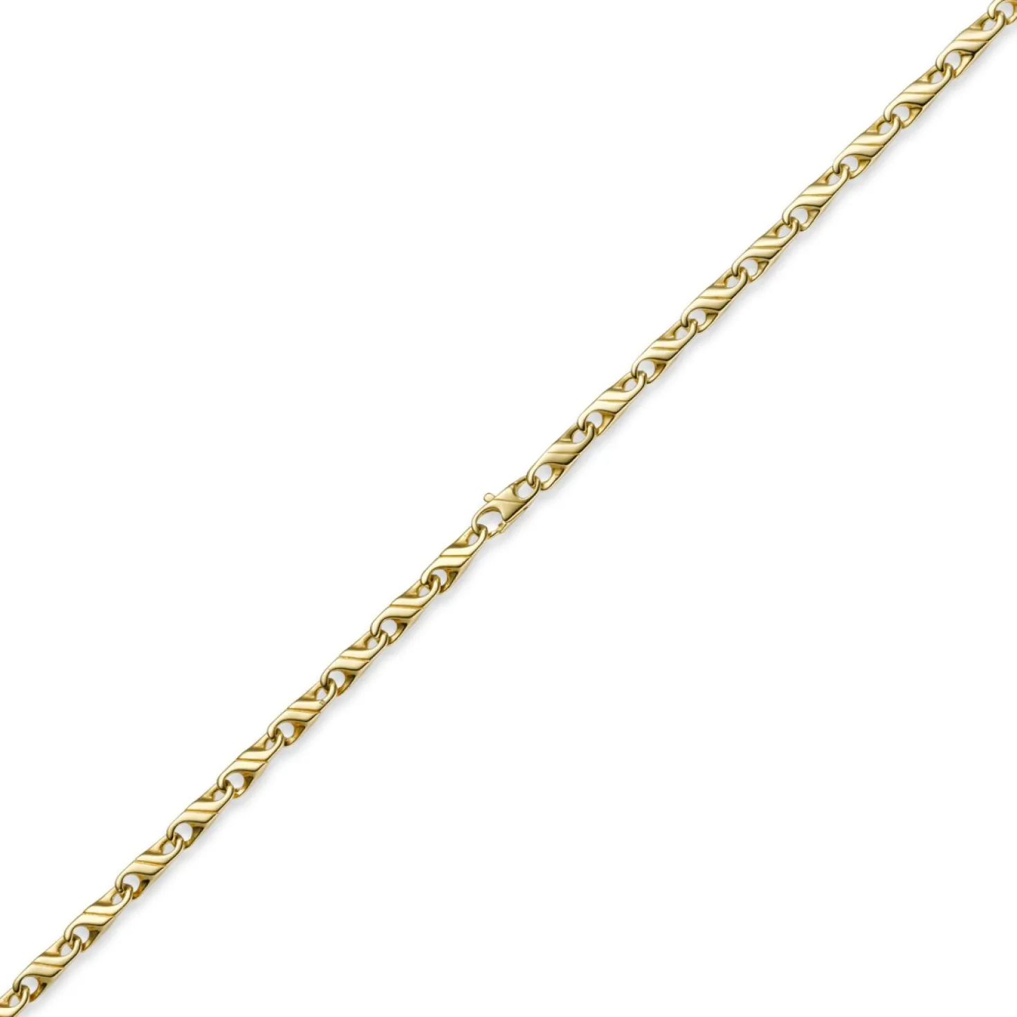 4,5mm Viktoriakette Kette Collier aus 585 Gold Gelbgold, 45cm