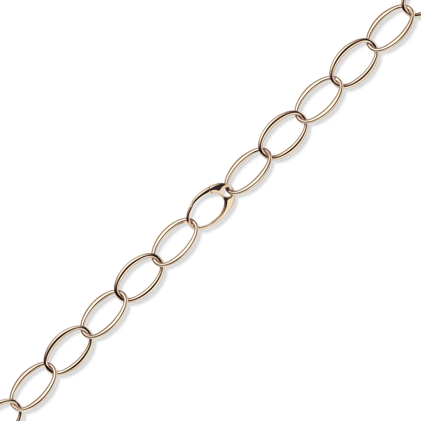 18mm Weit-Anker-Armband Armkette Armschmuck aus 585 Gold Rotgold oval 20cm