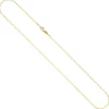 1,6mm Weit-Ankerkette Halskette aus 585 Gold Gelbgold massiv diamantiert 45cm