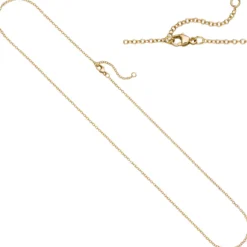 1,5mm Weit-Ankerkette Kette Halskette aus 750 Gold Gelbgold 42-45cm