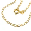 2mm Weitpanzer-Kette Halskette Collier aus 375 Gold Gelbgold glänzend 45cm