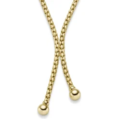3,5mm Y-Kette Fantasie-Kette Collier aus 585 Gold Gelbgold mattiert 50cm