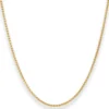 1,7mm Zopfkette Collier Halskette aus 585 Gold Gelbgold 50cm mit Zwischenöse