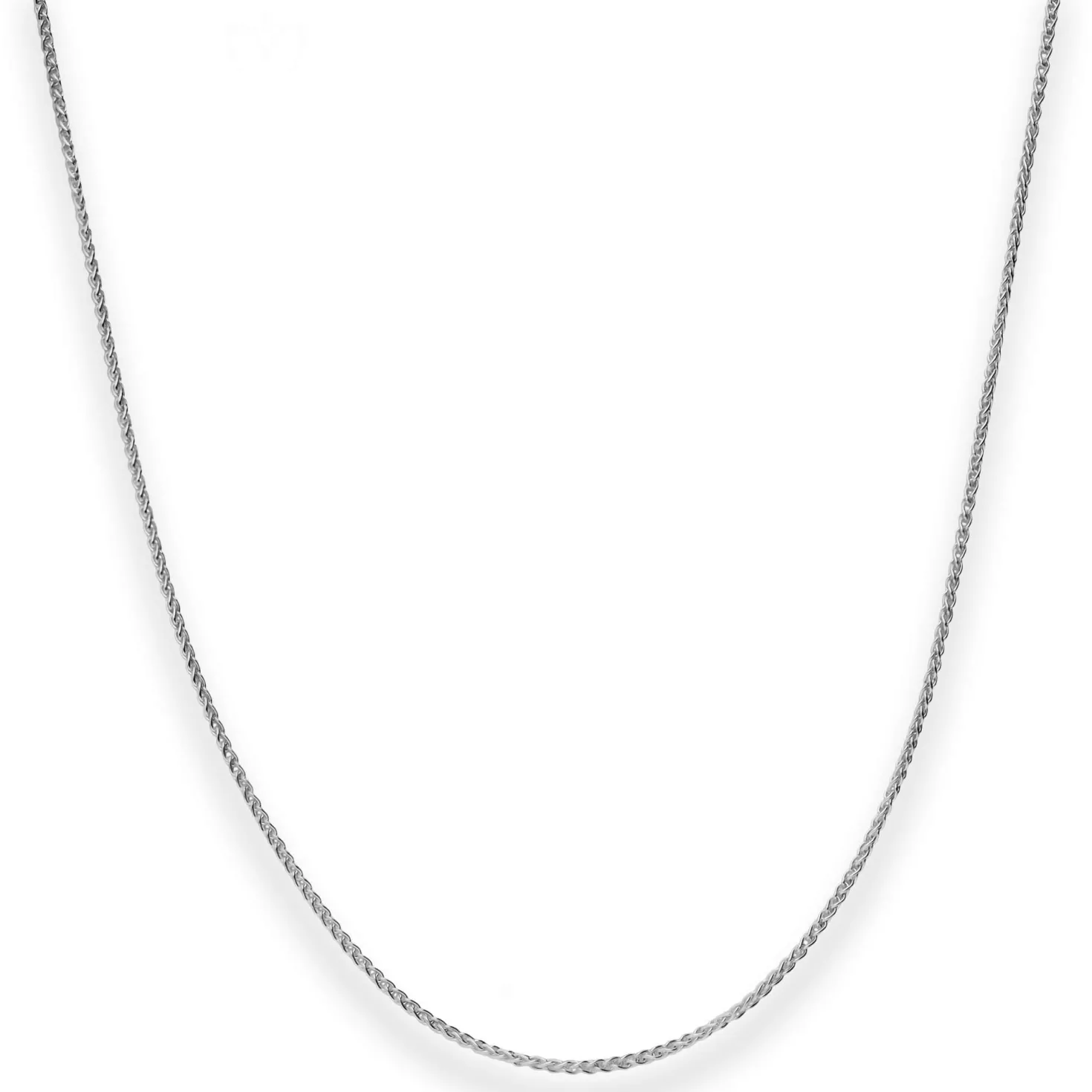 1,1mm Zopfkette Goldkette Collier Halskette aus 375 Gold Weißgold 42cm