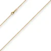 1,3mm Zopfkette Goldkette Collier Halskette aus 750 Gold Gelbgold 40cm