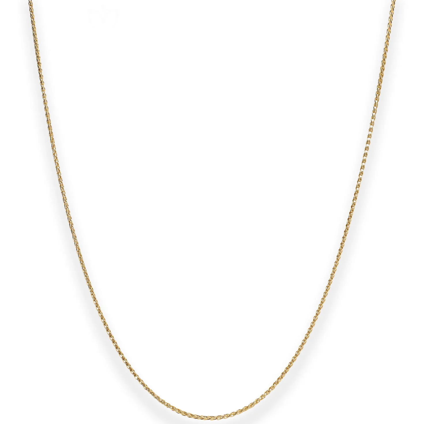 1,3mm Zopfkette Goldkette Collier Halskette aus 585 Gold Gelbgold 45cm