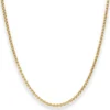 2,1mm Zopfkette Goldkette Collier Halskette aus 375 Gold Gelbgold 50cm