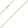 1,1mm Zopfkette Goldkette Collier Halskette aus 375 Gold Gelbgold 45cm
