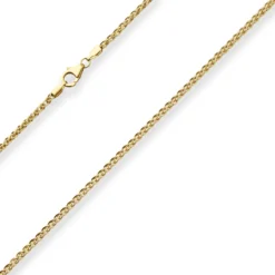 2,5mm Zopfkette Goldkette Collier Halskette aus 333 Gold Gelbgold 50cm