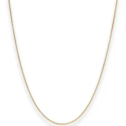 1,3mm Zopfkette Goldkette Collier Halskette aus 375 Gold Gelbgold 42cm