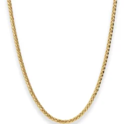 2,7mm Zopfkette Goldkette Collier Halskette aus 585 Gold Gelbgold 42cm