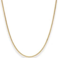 1,7mm Zopfkette Goldkette Collier Halskette aus 333 Gold Gelbgold 45cm
