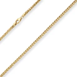 2,7mm Zopfkette Goldkette Collier Halskette aus 585 Gold Gelbgold 45cm