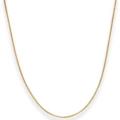 1,1mm Zopfkette Goldkette Collier Halskette aus 333 Gold Gelbgold 45cm