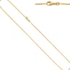 1,3mm Zopfkette Halskette Collier aus 750 Gold Gelbgold 45cm