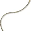 5,5mm Zopfkette Halskette Collier aus 585 Gold Gelbgold & Weißgold bicolor 50cm