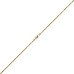 1,5mm Zopfkette Kette Collier aus 585 Gold Gelbgold, Goldkette, 55cm