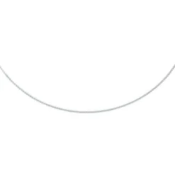 2mm Zopfkette Kette Collier aus 585 Gold Weißgold, Goldkette, 42cm