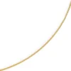 1,5mm Zopfkette Kette Collier aus 585 Gold Gelbgold, Goldkette, 40cm