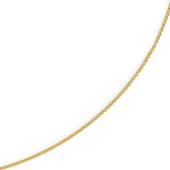 1,5mm Zopfkette Kette Collier aus 585 Gold Gelbgold, Goldkette, 45cm