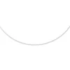 2mm Zopfkette Kette Collier aus 585 Gold Weißgold, Goldkette, 60cm