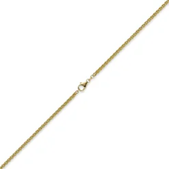 3mm Zopfkette Kette Collier aus 585 Gold Gelbgold, Goldkette, 60cm