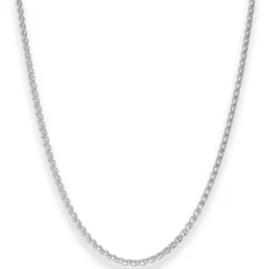 2,5mm Zopfkette Silberkette Collier Halskette aus 925 Silber 42cm