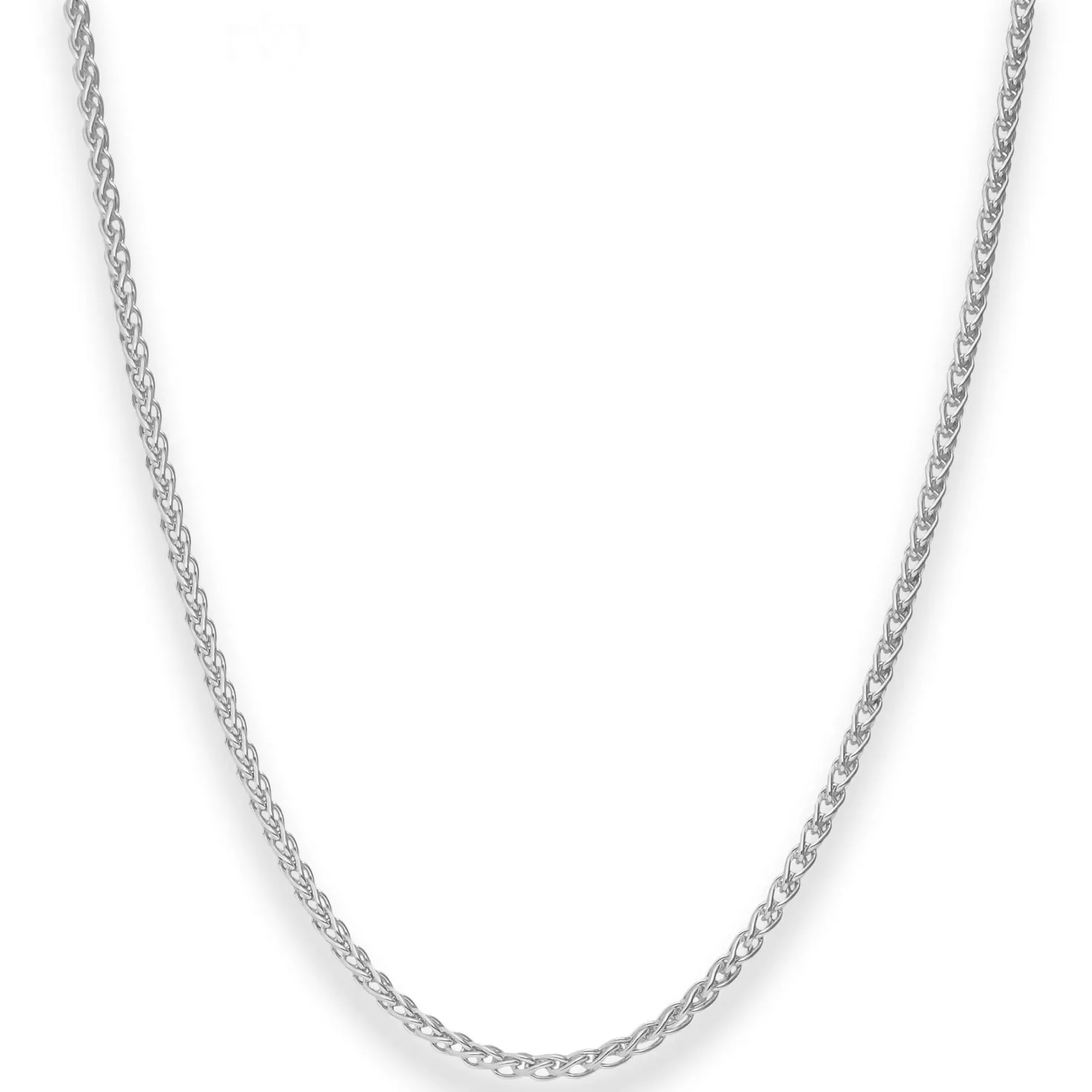2,5mm Zopfkette Silberkette Collier Halskette aus 925 Silber 45cm