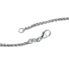 2,2mm Zopfkette Zopf Kette Collier, 925 Silber, Silberkette, 50cm