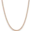 2,1mm Zwillingspanzerkette Collier Halskette aus 585 Gold Rotgold 40cm